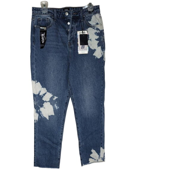 Simple society high rise button fly medium wash denim jeans sz 7/28 - Picture 4 of 11